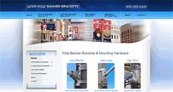 Desktop Screenshot of lightpolebannerbracket.com