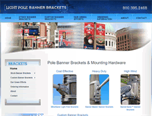 Tablet Screenshot of lightpolebannerbracket.com